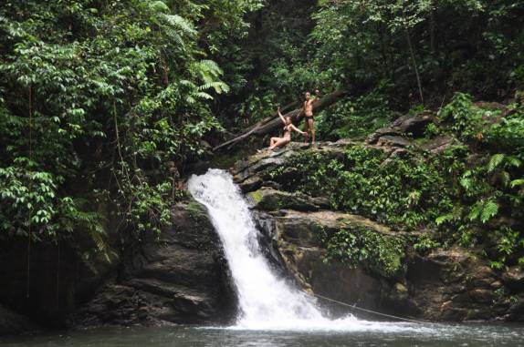 Cachoeira do Rio Seco, no Parque Nacional de Matura, em Trinidad
